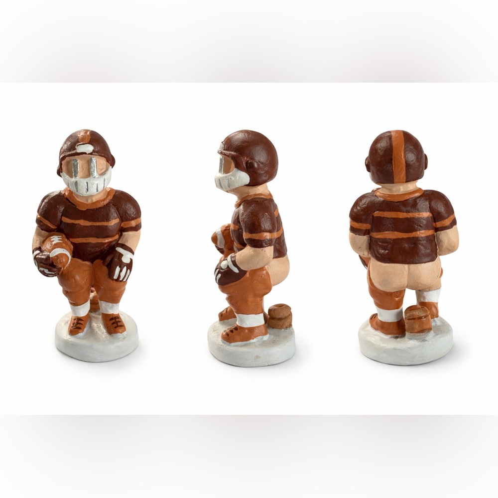 Caganer  Handmade football player from Barcelona.
